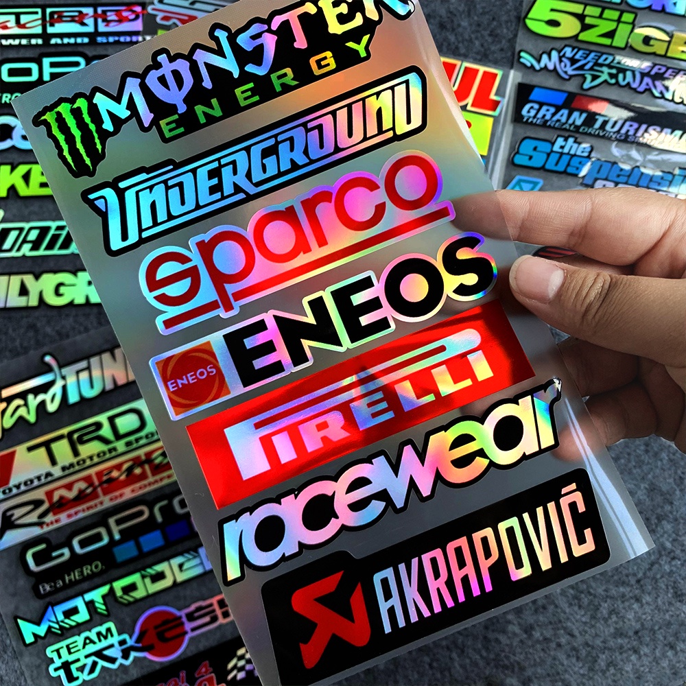 Laser Radium Limited SAFE ENEOS TRD Waterproof Car Sticker Sponsor ...