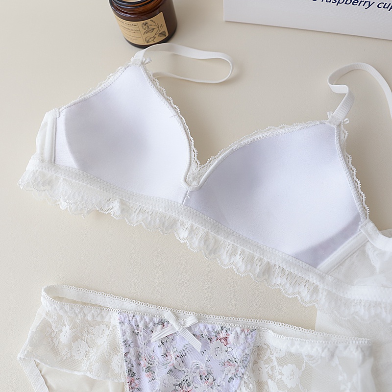 【New product】Triangular cup Women Wireless Lace Bra Comfort Soft ...