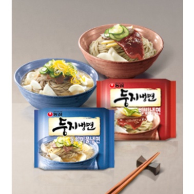 [Nongshim] Korean Cold Noodles 2 Type, Dongchimi Cold Noodles, Spicy ...