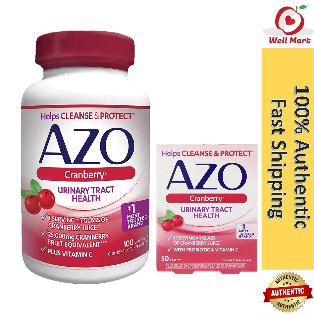 Azo Urinary Tract Health UTI Cranberry / Urinary Pain Relief / Urinary