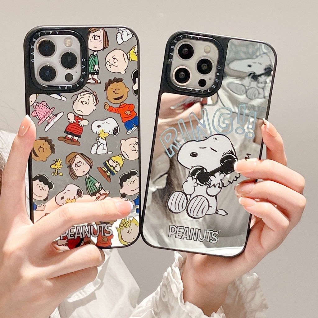 [PEANUTS Snoopy] Casetify mirror fashion tpu case for i iPhone 14 Pro ...