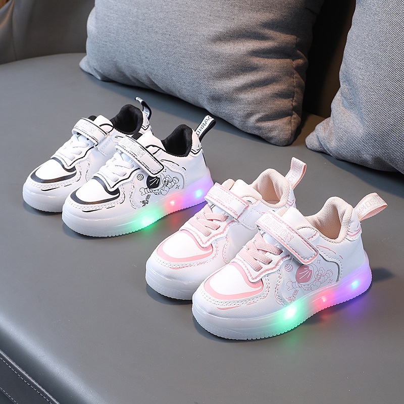 Electric light up outlet shoes