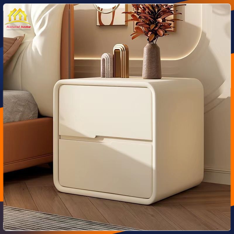 Bedside Table Ultranarrow Solid Wood Storage Bedroom Floorto