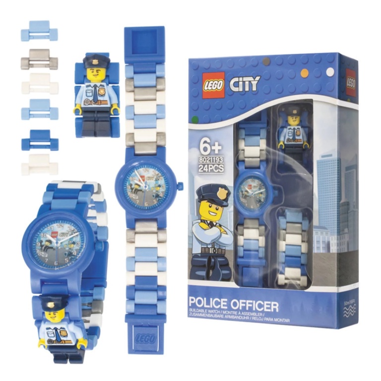 LEGO Watch City Police Officer Buildable Watch water resist kids watch goodie gift birthday Boy s watch T42965 Shopee Singapore