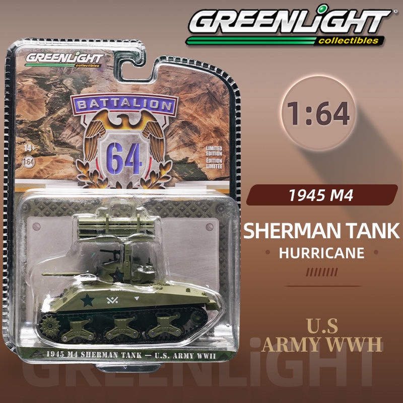 Greenlight 1:64 Sherman 1944 Tank M4 Hurricane US Army Normandy Two ...