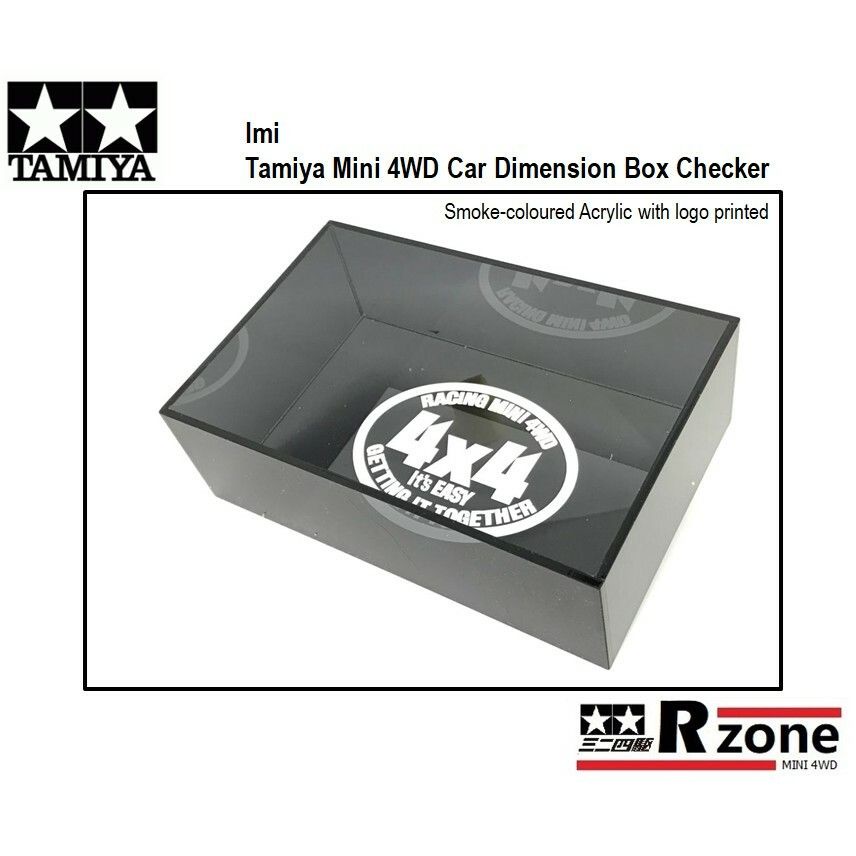 Imi Tamiya 95280 Mini 4WD Car Dimension Box Checker (Smoke / Acrylic ...