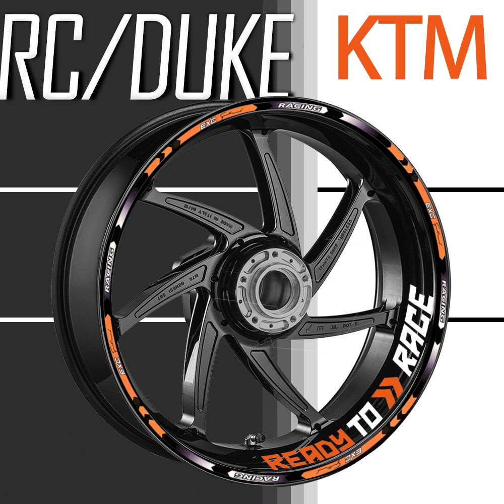 For KTM RC390 Duke 250 690 790 890 1190 Motorcycle Wheel Hub Stickers ...