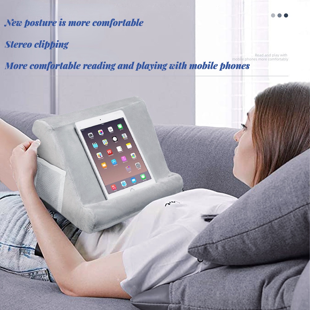 Multi-angle Soft pillow reading stand Computer bed for iPad 10.2 2019 Mini  5 Pro 11 2020/10.5/9.7 Samsung Galaxy Tab | Shopee Singapore