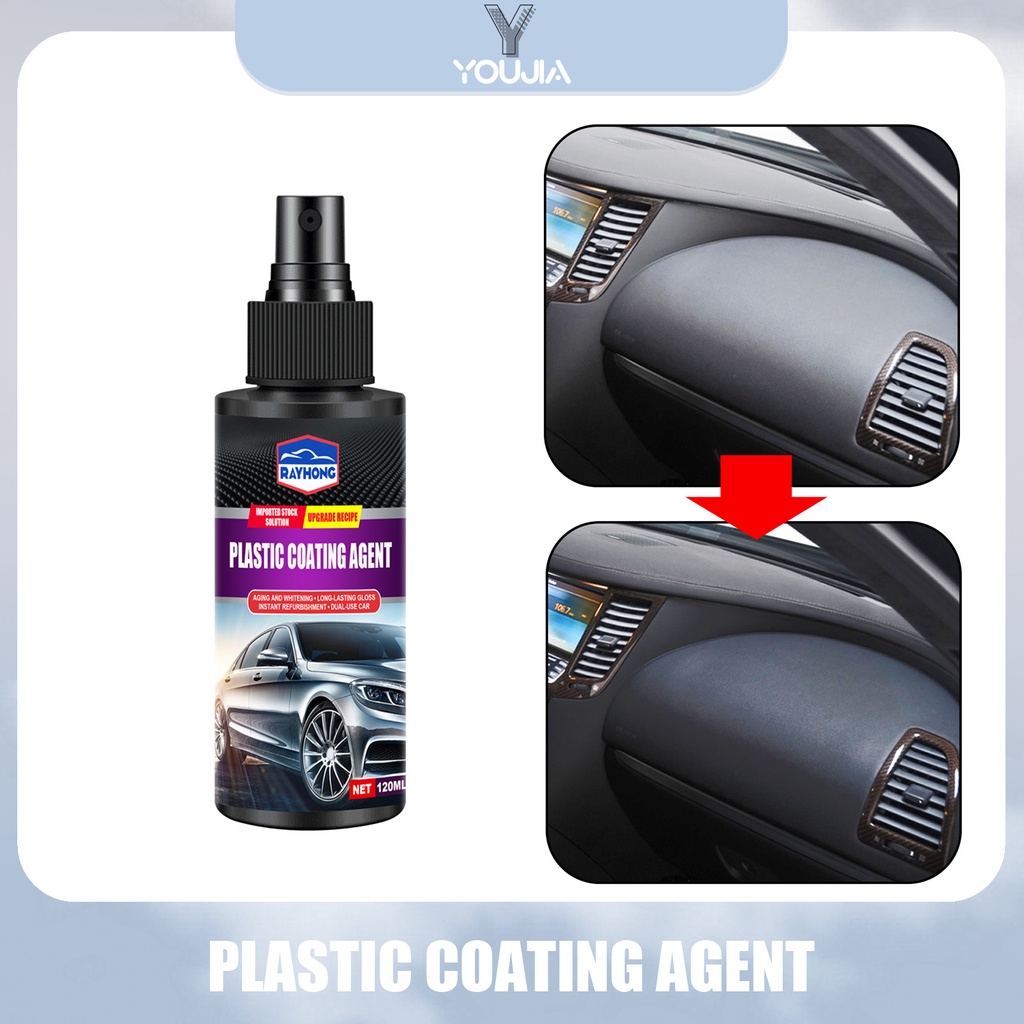 RAYHONG Car Interior Plastic Parts Dashboard Door Clean Repair Agent