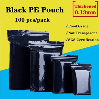 100 Pcs Thick Clear Ziplock Plastic Poly Bags Durable Reclosable