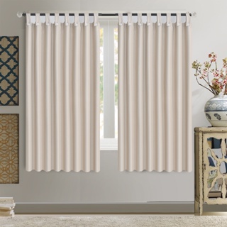 Velcro Curtains, Bedroom Shading Curtains (1 Piece)beige