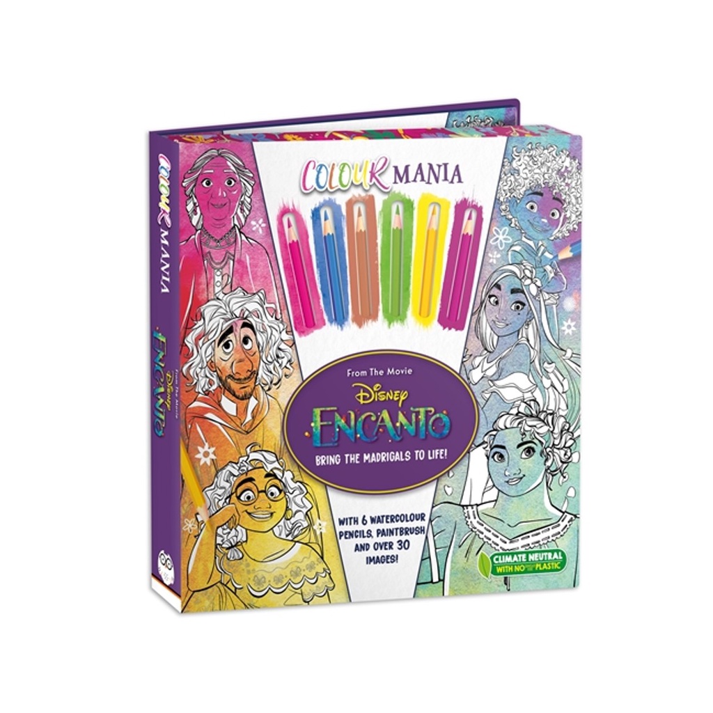 Disney Encanto Colouring Book Gift Set for Kids with Watercolour ...
