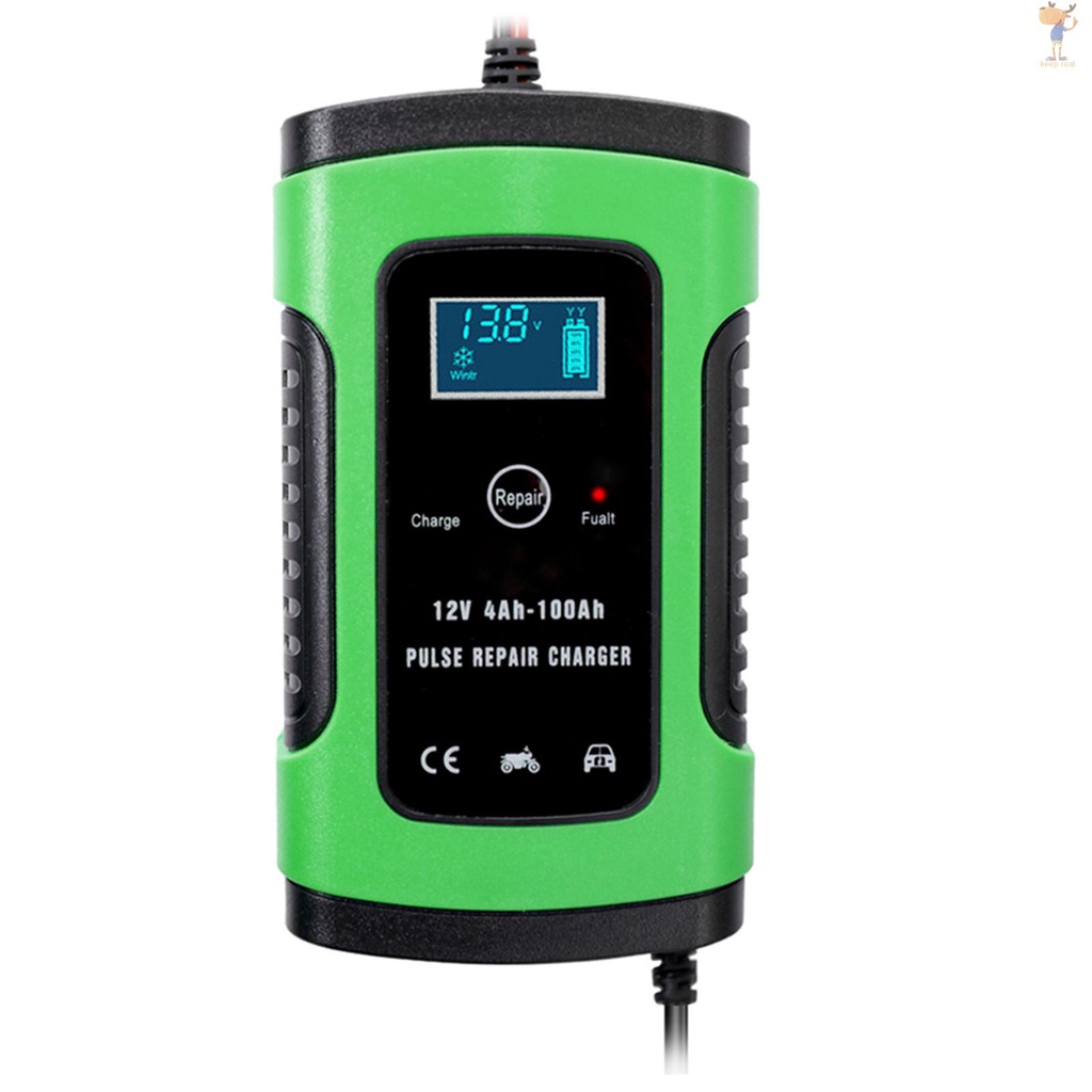 12V 6A Car Battery Charger Intelligent Fast Power Charging Pulse Repair