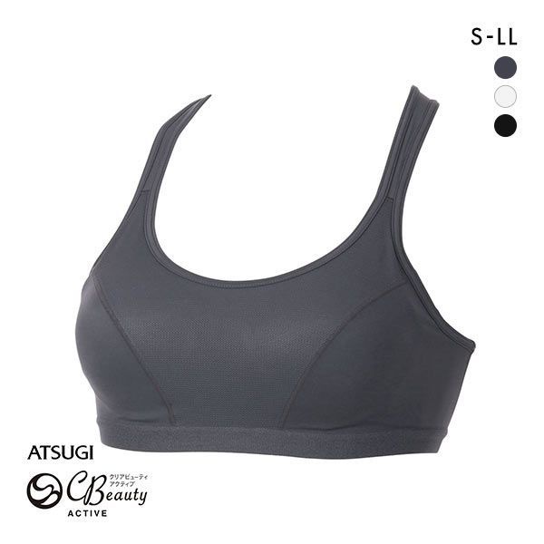 ATSUGI Clear Beauty Active high support mesh sports bra wireless (Sizes ...
