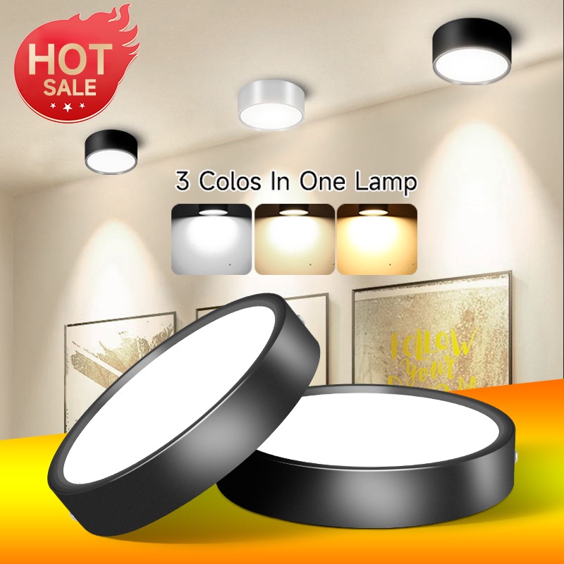 TriColor Led Downlight Surface Mounted Spotlights Spot Light LED Down