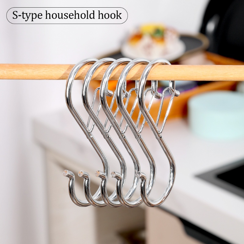 S-shaped Hook with Windproof Buckle / Multifunctional Home Organizer ...