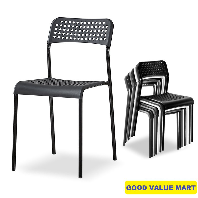 SG Home Mall MOBY Stacking Chair / Stackable / Chair / Plastic Chair