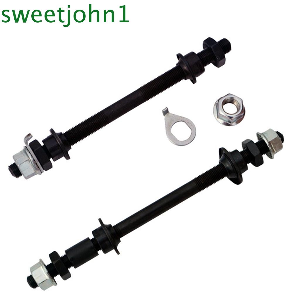 SWEETJOHN 150mm 180mm Bicycle Wheel Hub Axle BMX Front Back Axles Bike Solid Shaft Road Bike