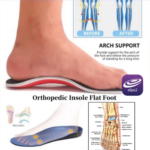 Orthopedic insole flat foot arch support shoe insole shock absorption