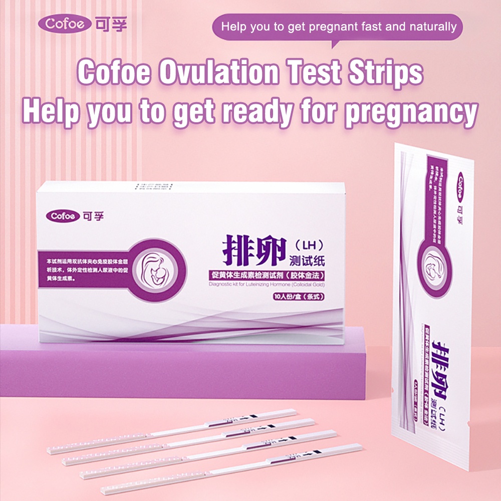 Cofoe Ovulation Test Strip Kit Sensitive OPK Fertility LH Accurate free