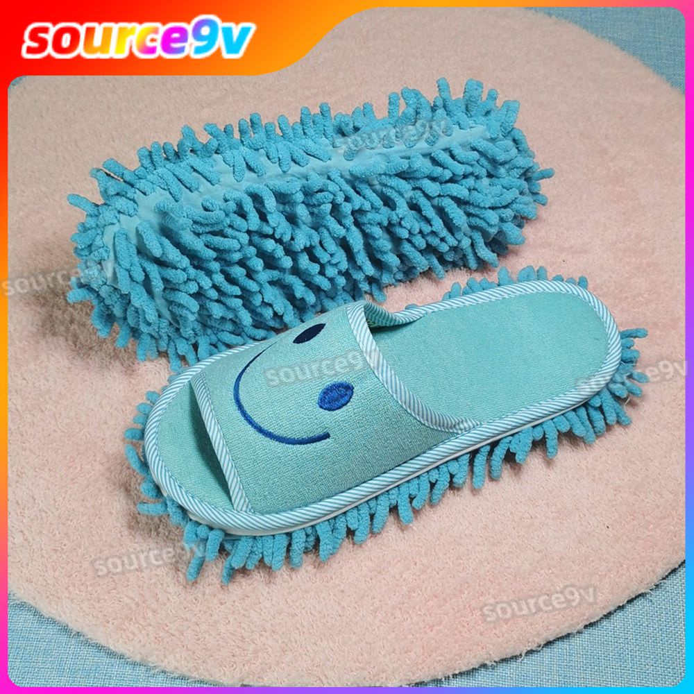 Embroidered Lazy People Floor Cleaning Slippers Wood Floor Cleaning Mop