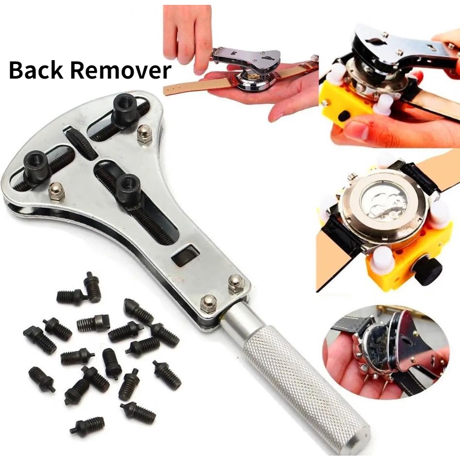 Watch Band Back Remover Tool Adjustable Metal Opener Remover