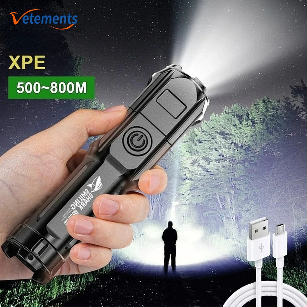 USB Rechargeable Powerful LED Flashlight/ Tactical Flashlights 18650