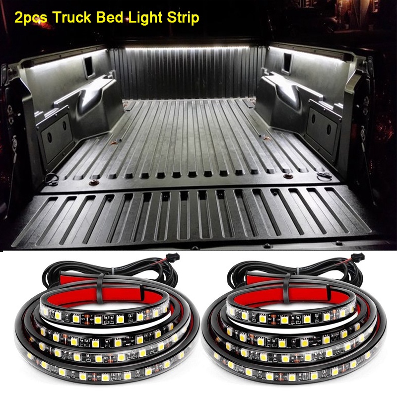 2pcs 60inch LED Car Lights Strip Cargo Truck Bed Light Strip Lamp with