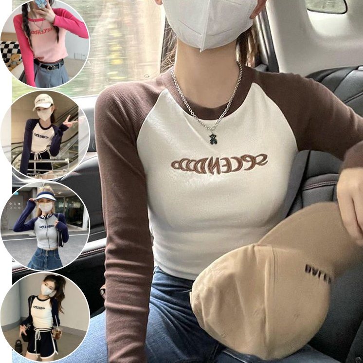 6 Colors Built in Padded Bra T-shirt Women's Long Sleeve Breathable  Clothing Female Bottoming T Shirt Tops Casual Lady Top Tees