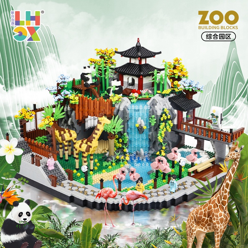 5000pcs Mini Zoo Building Blocks City Street View Architecture Bricks