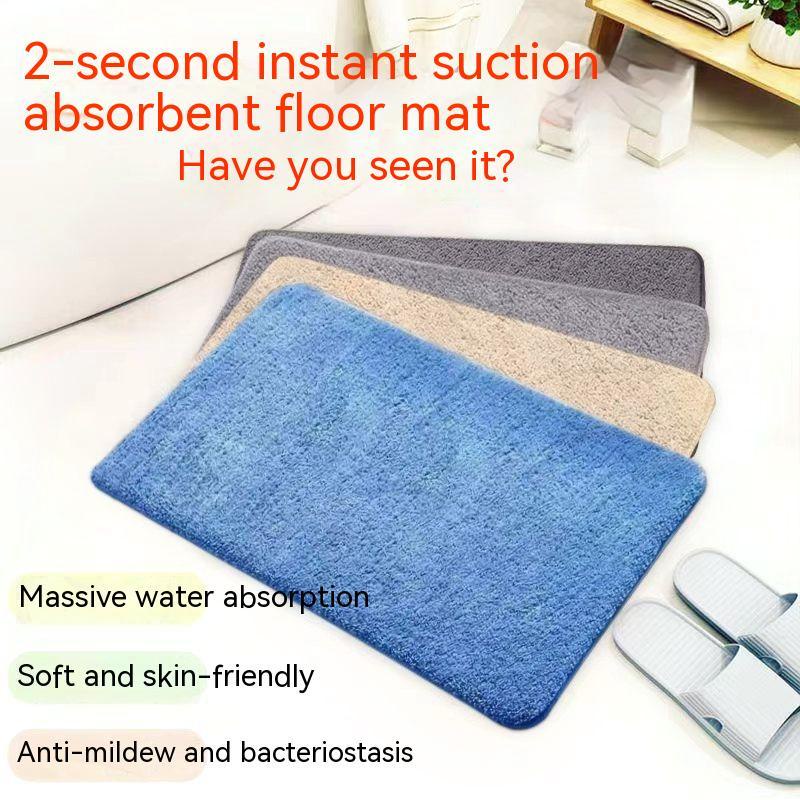 [Same Day Delivery] Bathroom NonSlip Floor Mat Bathroom Absorbent