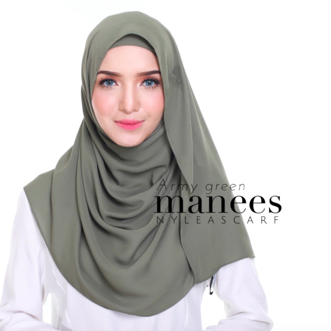 army green shawl