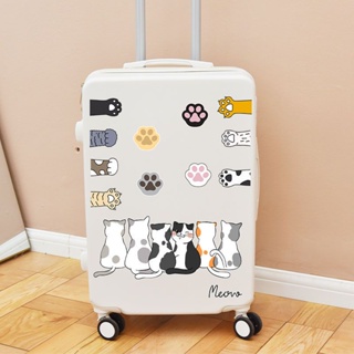 Two oversized off white fashion cards suitcase stickers and suitcase walls  are waterproof