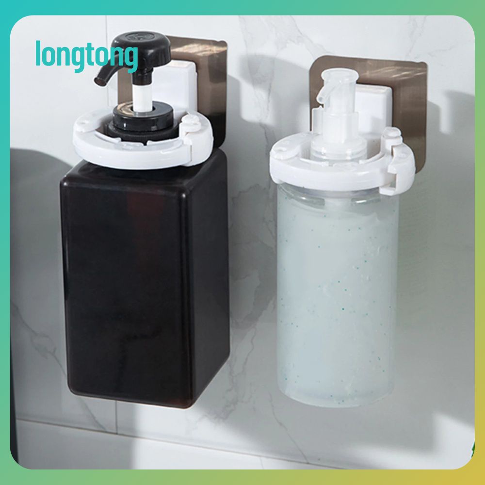 Shower Gel Rack Wall Mounted Shampoo Bottle Shelf Shower Gel Hook Liquid Soap Holder Bathroom