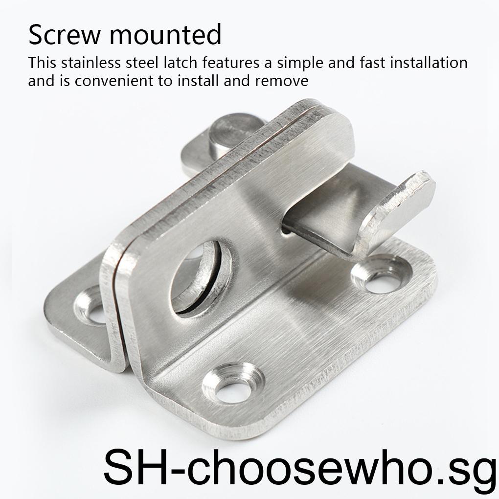 Door Latch Animal Cage Stainless Steel Gate Lock Wardrobe