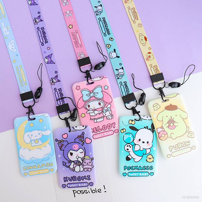 New Sanrio mymelody Kuromi Pompom Purin Pochacco Public transport ...