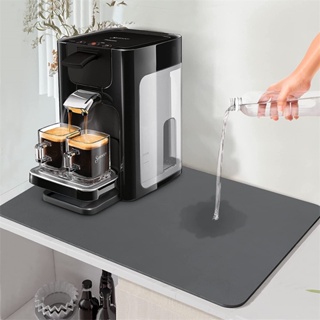 Large Kitchen Super Absorbent Mat Coffee Dish Draining Mat Drying Mat Quick  Dry Bathroom Drain Pad