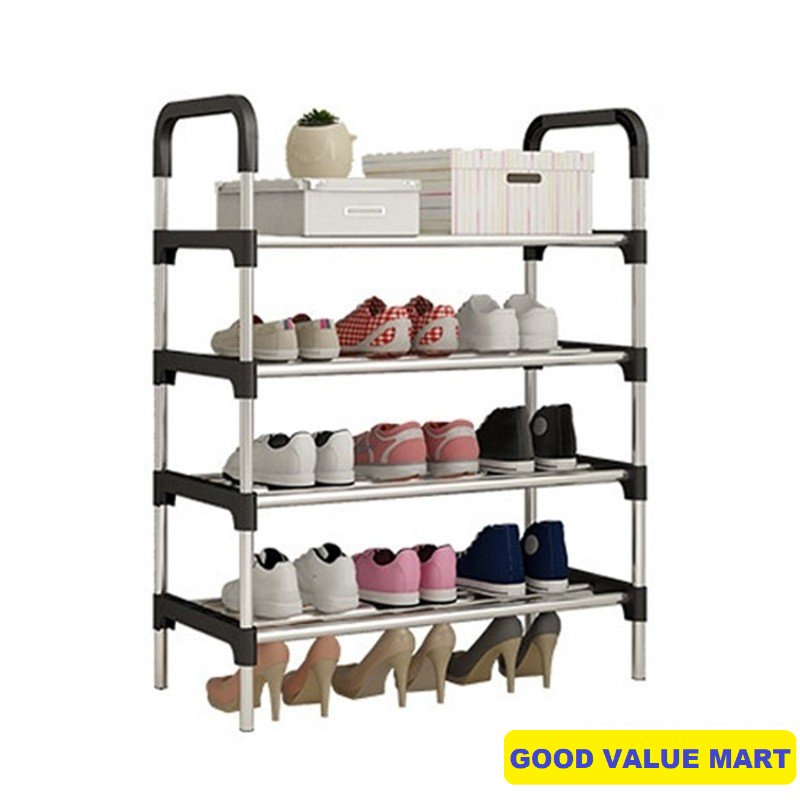 SG Home Mall JIJI (TITAN Steel Shoe Rack) /Steel/ PP / 4 Tier / 5 Tier