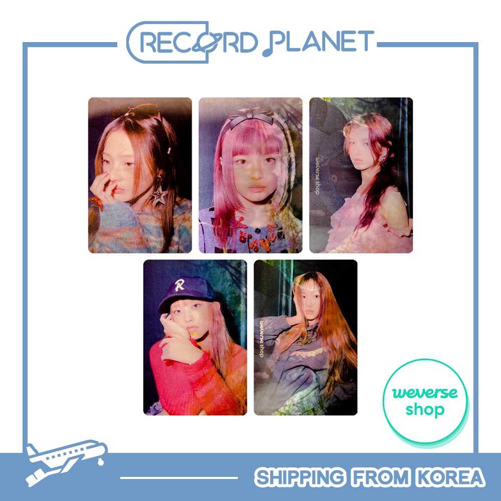 [ONLY POB] NEWJEANS - OMG_MESSAGE CARD VERSION SET Lenticular Weverse ...