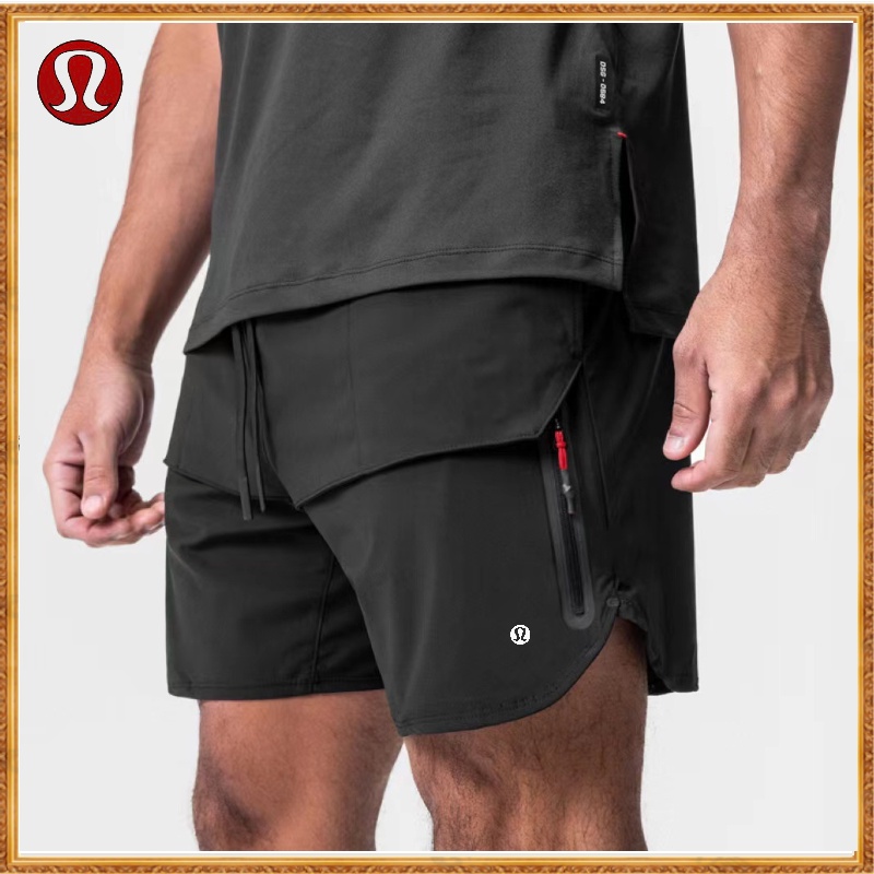 Lululemons Men's Shorts Casual Three-Point Pants Sports Fitness Shorts Quick-Drying Running Pants X-88