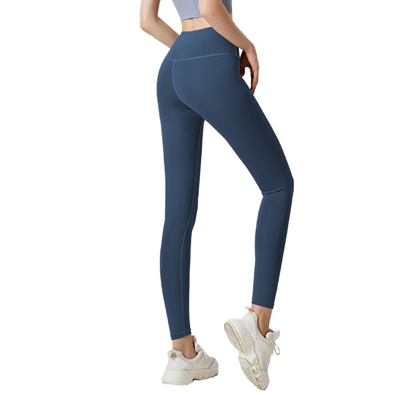 Peach Hips Tight Pants High Waist Belly Running Fitness Leggings Sports Naked Women Yoga Pants