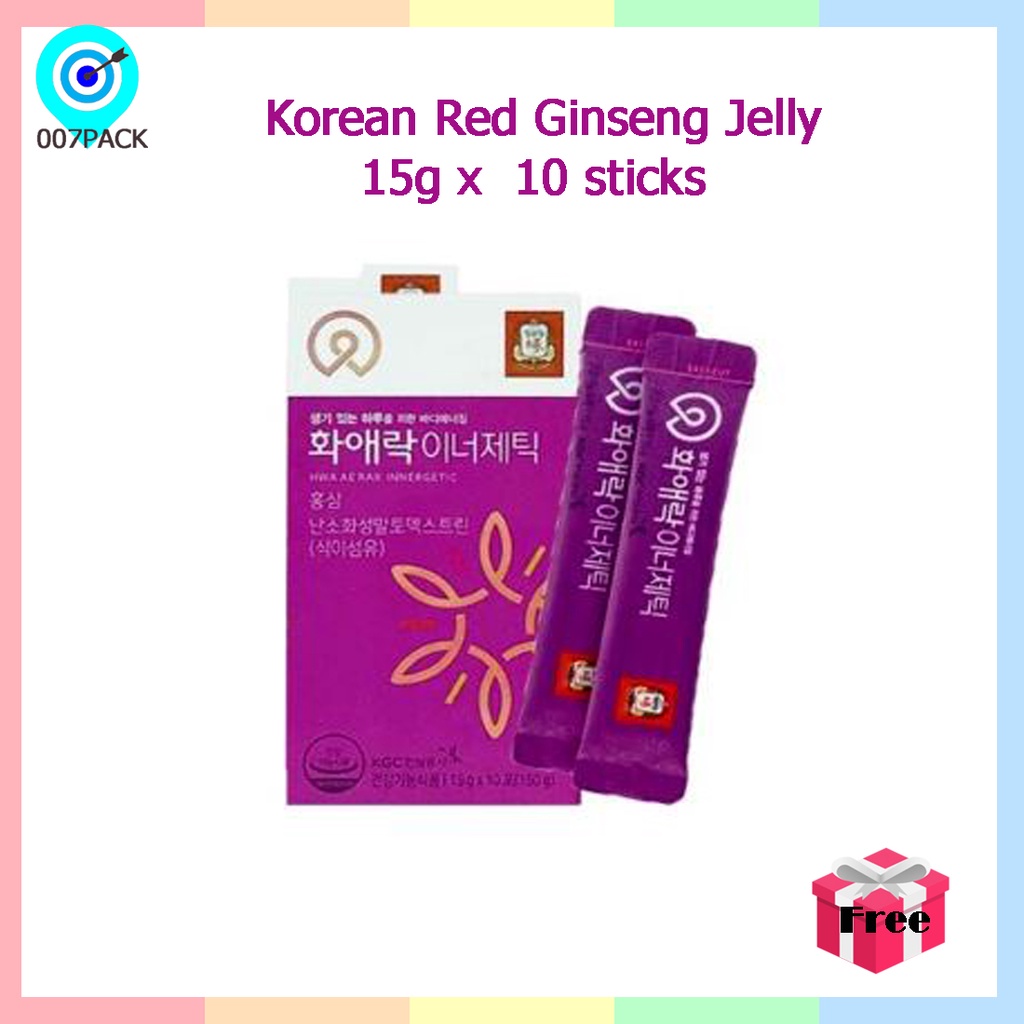 CKJ Korean Red Ginseng Jelly 15gx10 sticks /1Box / (HWA AE RAK
