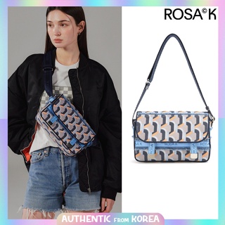 ROSA.K Jeans Monogram Sling Bag Sm in Blue