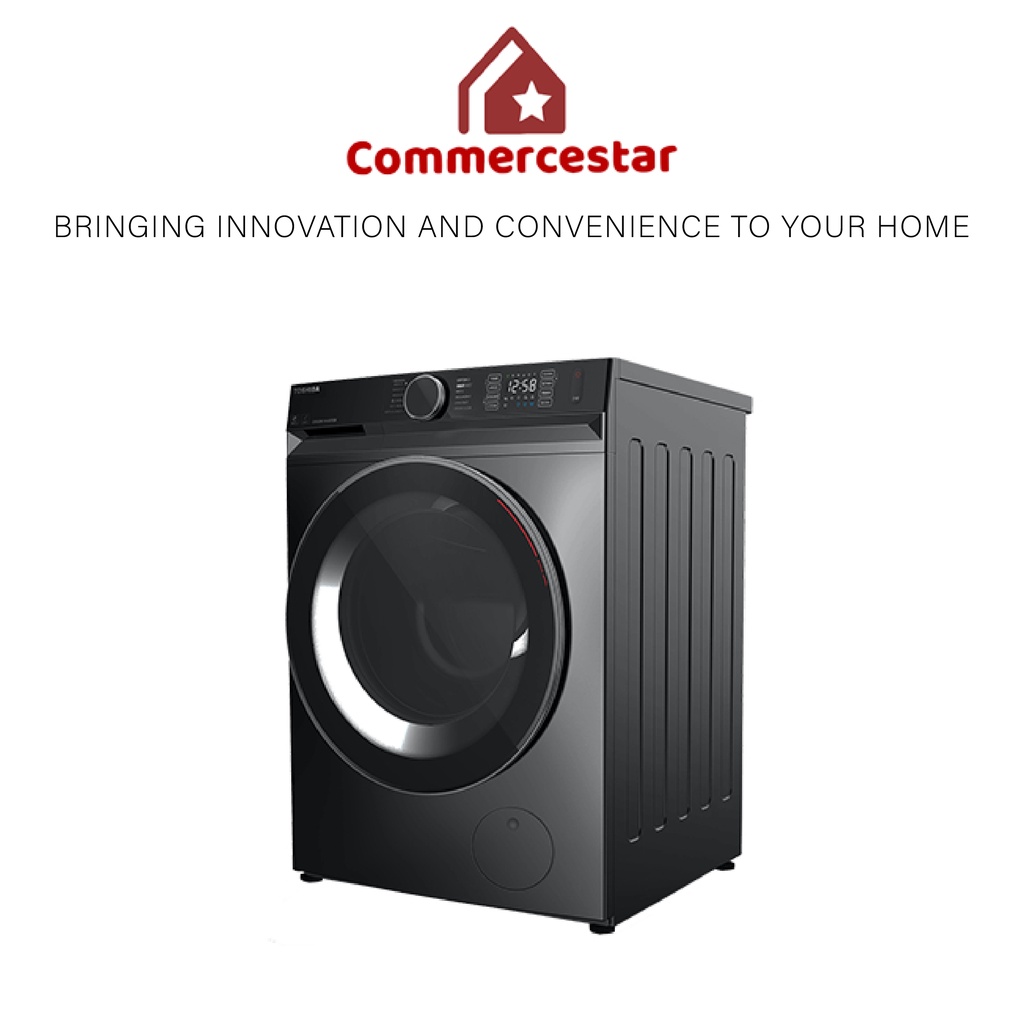 Toshiba TWBK115G4S 10.5Kg Front Load Washing Machine Shopee Singapore