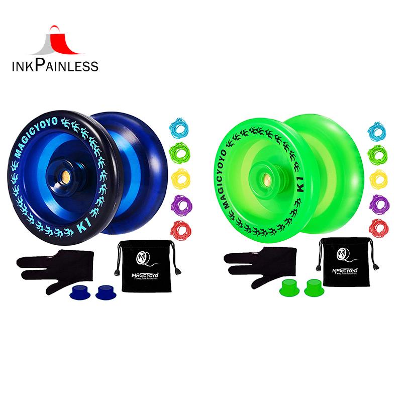MAGICYOYO K1-Plus Blue Yoyo 2 Pack with Case, Micronesia