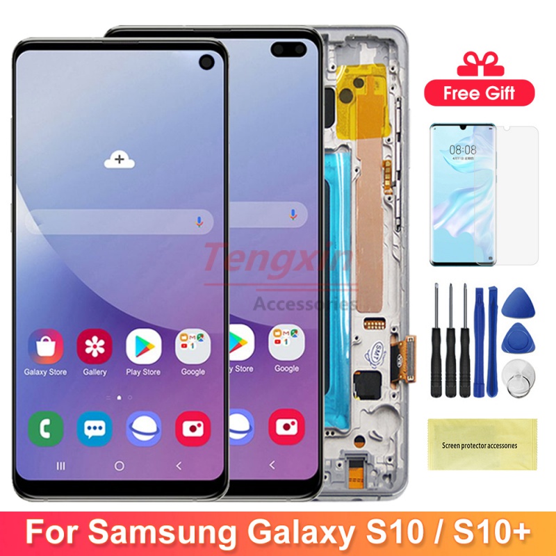 tft S10 Screen Replacement, for Samsung Galaxy S10 Plus G975F Lcd