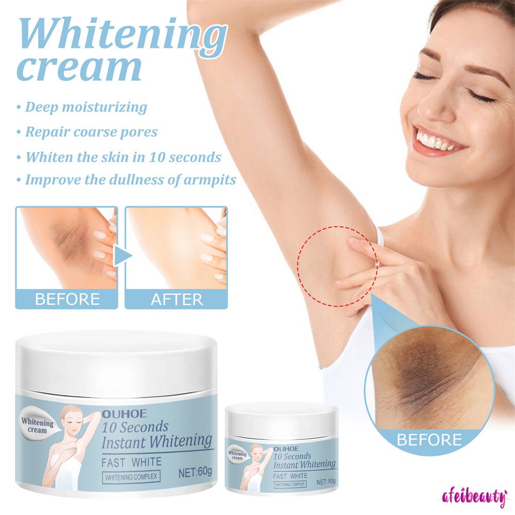 OUHOE Armpit Instant Brightening Cream Legs Knee Elbow Private Parts Remove Dark Spot Brighten Armpit Whitening Cream Skin Care