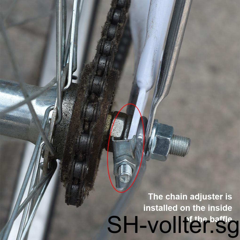 Bicycles Fixed Gear Commuting Bike Chain Tensioner Pull Tight Screw Single Speed Adjuster
