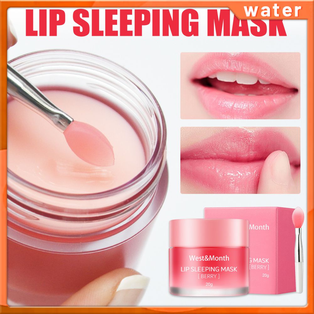 Wateryy West Month Jelly Lip Mask Improve Dry And Cracked Lips, Remove