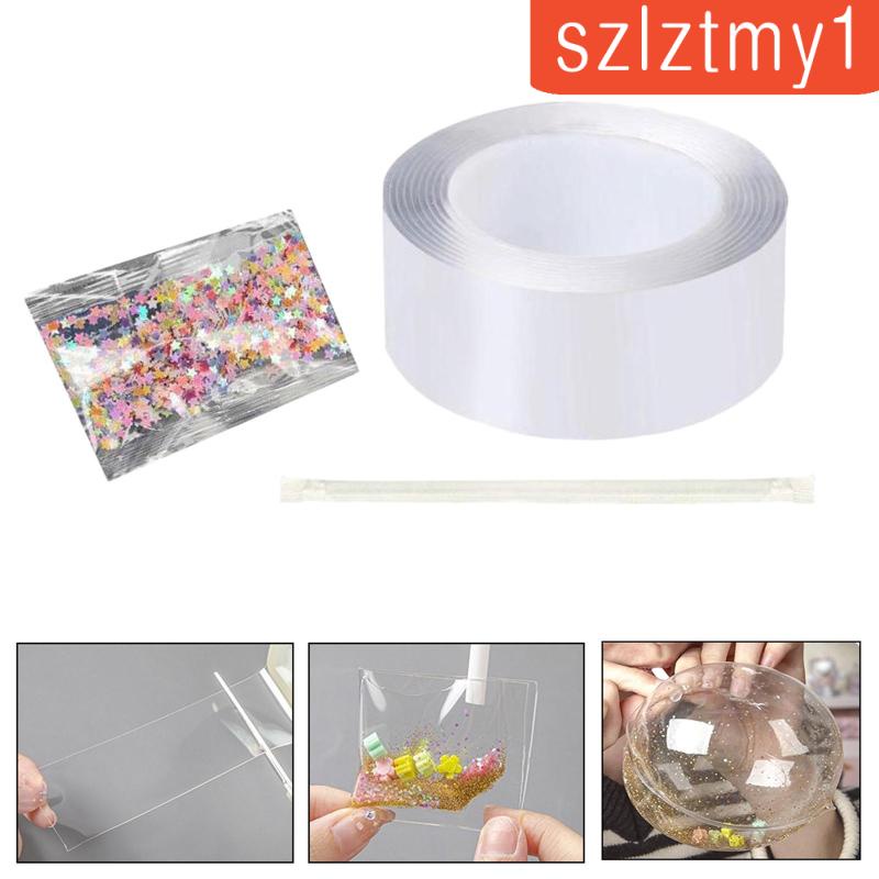 [szlztmy1] Blow Bubbles Balloons Sided Tape Creative Two Sided Adhesive